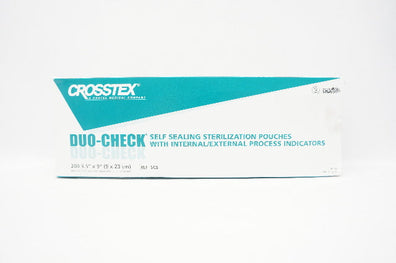 Crosstex SCS DUO-CHECK Self Sealing Sterilization Pouches 3.5x9inch - Box of 200